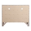 Glory Furniture Marilla Wood Veneer 6-Drawer TV Stand in Silver Champagne