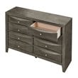 Glory Furniture Marilla 8-Drawers Bedroom Dresser in Gray