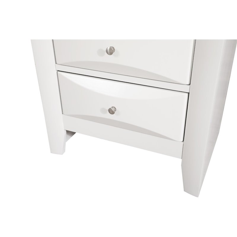 Glory Furniture Marilla 7-Drawers Bedroom Lingerie Chest in White