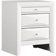Glory Furniture Marilla 3 Drawer Nightstand in White