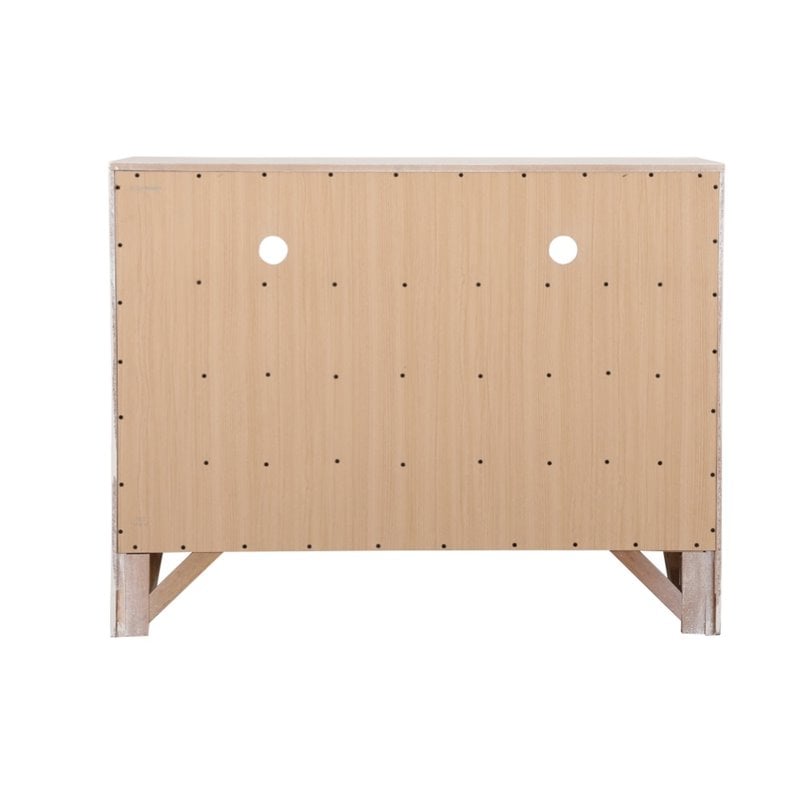 Glory Furniture Marilla 6 Drawer TV Stand in White