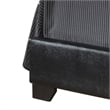 Glory Furniture Aaron Faux Leather Upholstered Queen Bed in Black