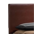 Glory Furniture Aaron Faux Leather Upholstered Full Bed in Light Brown
