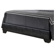 Glory Furniture Aaron Faux Leather Upholstered Full Bed in Beige