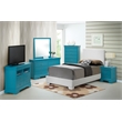 Glory Furniture Aaron Faux Leather Upholstered Twin Bed in White