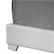 Glory Furniture Aaron Faux Leather Upholstered Twin Bed in White