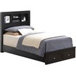 Glory Furniture Burlington Twin Storage Bed in Black