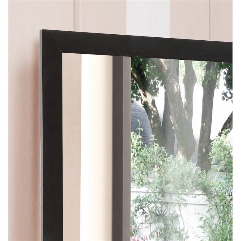Glory Furniture Burlington Mirror in Black