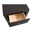 Glory Furniture Burlington 2 Drawer Nightstand in Black