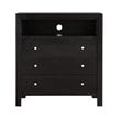 Glory Furniture Burlington 3 Drawer TV Stand in Black