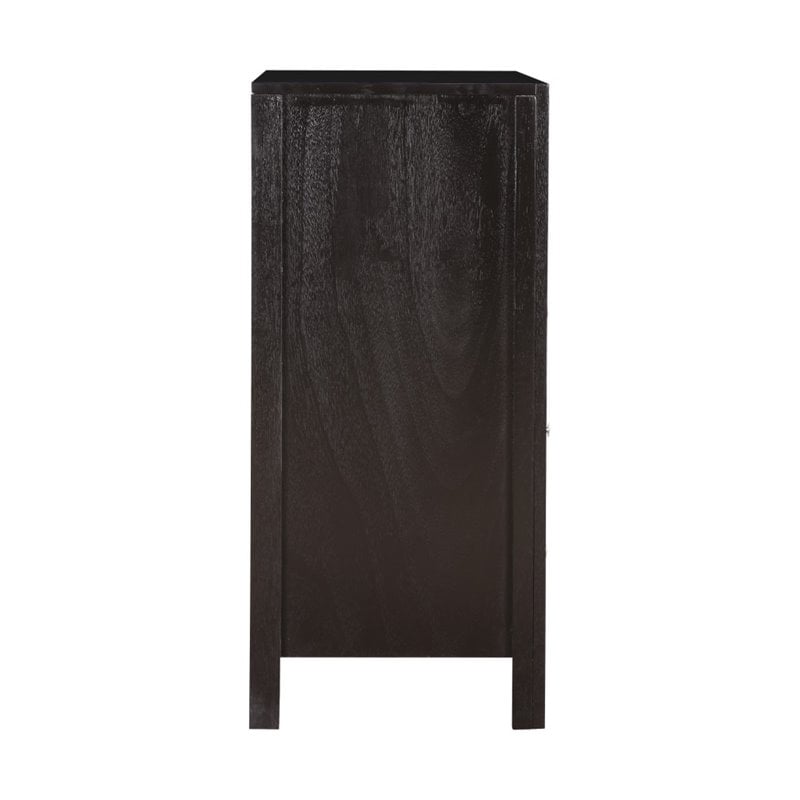 Glory Furniture Burlington 3 Drawer TV Stand in Black