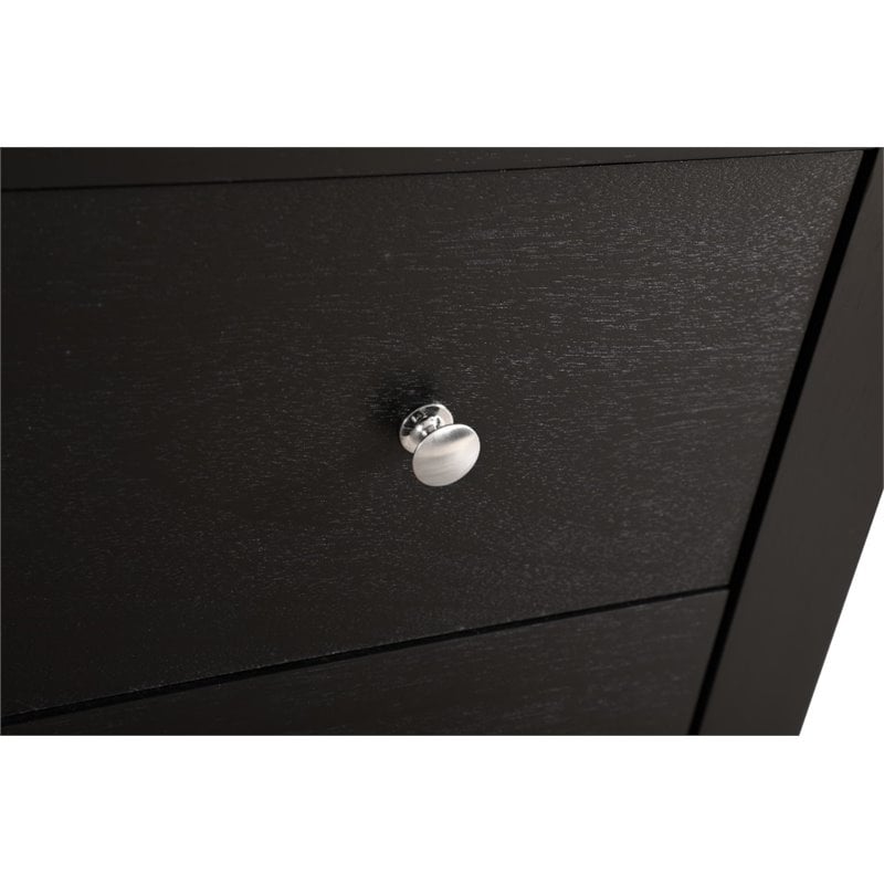 Glory Furniture Burlington 3 Drawer TV Stand in Black