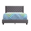 Glory Furniture Julie Fabric Upholstered Full Bed in Gray
