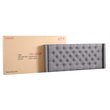 Glory Furniture Julie Fabric Upholstered Queen Bed in Gray