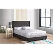 Glory Furniture Julie Fabric Upholstered Full Bed in Black