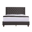 Glory Furniture Julie Fabric Upholstered Full Bed in Black