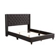 Glory Furniture Julie Fabric Upholstered Full Bed in Black