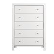 Glory Furniture Burlington 5-Drawers Bedroom Chest in White