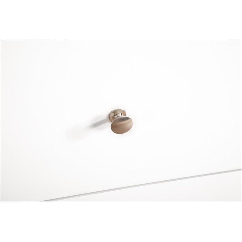 Glory Furniture Burlington 6-Drawers Bedroom Dresser in White