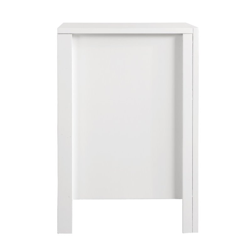 Glory Furniture Burlington 2 Drawer Nightstand in White