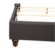 Glory Furniture Julie Fabric Upholstered Queen Bed in Black