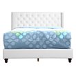 Glory Furniture Julie Faux Leather Upholstered Full Bed in White