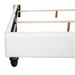 Glory Furniture Julie Faux Leather Upholstered Full Bed in White