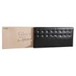 Glory Furniture Diamond Faux Leather Upholstered King Bed in Black