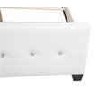 Glory Furniture Diamond Faux Leather Upholstered King Bed in White