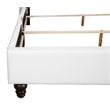 Glory Furniture Julie Faux Leather Upholstered Queen Bed in White