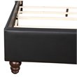 Glory Furniture Julie Velvet Upholstered Full Bed in Black