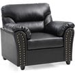 Glory Furniture Olney Faux Leather Chair in Black