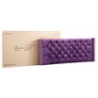 Glory Furniture Julie Velvet Upholstered Full Bed in Purple