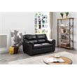 Glory Furniture Olney Faux Leather Loveseat in Black