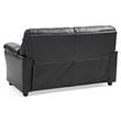 Glory Furniture Olney Faux Leather Loveseat in Black