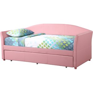 glory furniture adriana faux leather daybed