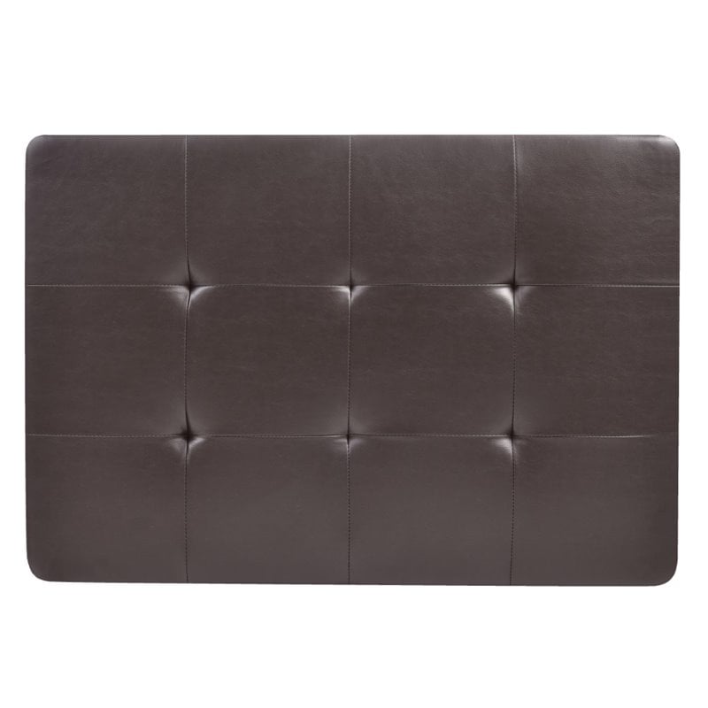 Glory Furniture Revere Faux Leather Ottoman in Cappuccino