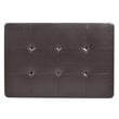 Glory Furniture Revere Faux Leather Ottoman in Cappuccino
