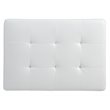 Glory Furniture Revere Faux Leather Ottoman in White
