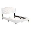 Glory Furniture Joy Faux Leather Upholstered Full Bed in White