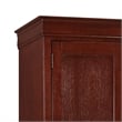 Glory Furniture Louis Phillipe 2 Drawer Armoire in Cherry