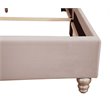 Glory Furniture Joy Velvet Upholstered Full Bed in Beige