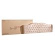 Glory Furniture Joy Velvet Upholstered King Bed in Beige
