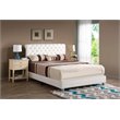 Glory Furniture Maxx Faux Leather Upholstered Full Bed in White