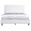 Glory Furniture Maxx Faux Leather Upholstered Full Bed in White