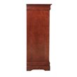 Glory Furniture Louis Phillipe 5-Drawers Bedroom Chest in Cherry