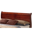 Glory Furniture Louis Phillipe Wood Veneer Queen Storage Bed in Cherry