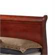 Glory Furniture Louis Phillipe Wood Veneer Queen Storage Bed in Cherry