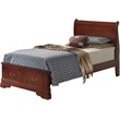 Glory Furniture Louis Phillipe Twin Storage Bed in Cherry