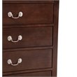 Glory Furniture Louis Phillipe 5-Drawers Bedroom Chest in Cappuccino